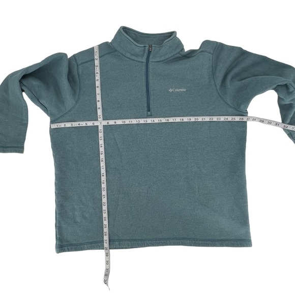 Columbia Teal 1/4 Zip Pullover Sweatshirt Size XXL Men's - Picture 4 of 5